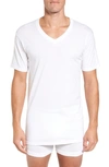 Nordstrom Men's Shop Nordstrom 4-pack Regular Fit Supima® Cotton V-neck T-shirts In White