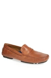 Robert Zur 'sven' Penny Loafer In Saddle Tan Tglove