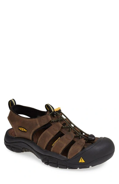Keen Wide Width Newport Waterproof Sandal In Brown