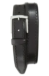 JOHNSTON & MURPHY PERFORATED LEATHER BELT,75-7433