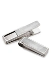 M-clipr Chevron Money Clip In Etched Chevron Pattern