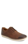 Johnston & Murphy Men's Mcguffey Plain Toe Shoes In Tan Calfskin