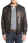 Remy Leather Lambskin Leather Jacket In Midnite
