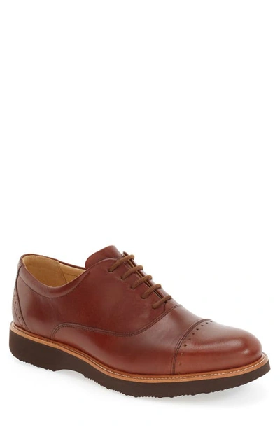 Samuel Hubbard Market Cap Toe Oxford In Whiskey