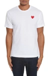Comme Des Garçons Cdg Play Invader Heart Pixel T-shirt In White 2
