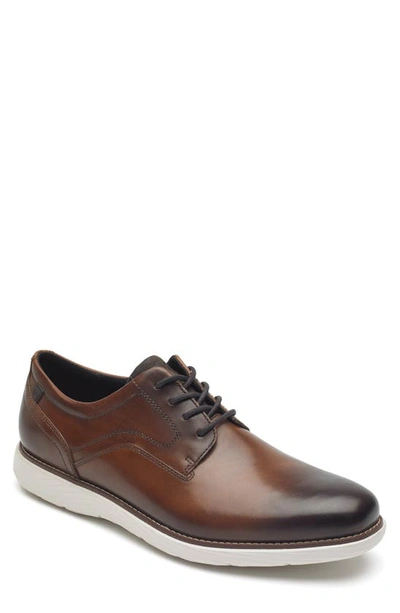 Rockport Garett Mens Leather Lace-up Oxfords In Brown