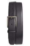 NORDSTROM MEN'S SHOP NORDSTROM MARCO BURNISHED LEATHER BELT,NO381367MN