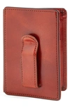 Bosca Old Leather Front Pocket Id Wallet In Cognac