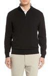 Cutter & Buck Mainsail Half Zip Pullover In Black