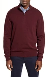 Cutter & Buck Cutter And Buck Men's Big And Tall Lakemont Half Zip Sweater In Bordeaux