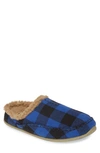 Deer Stags Nordic Plus Memory Foam Slipper In Blue Black