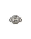 N GOGOLICK & SON PLATINUM RECTANGULAR DIAMOND ENGAGEMENT RING,PROD228160178