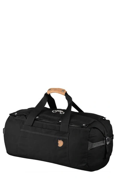 Fjall Raven Duffle No. 6 Small Convertible Duffle Bag In Black