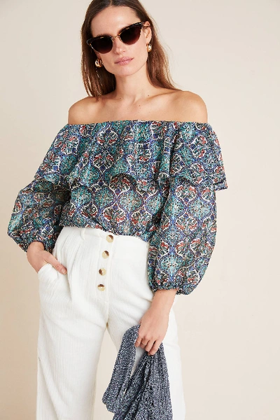 Sachin & Babi Musette Blouse In Blue