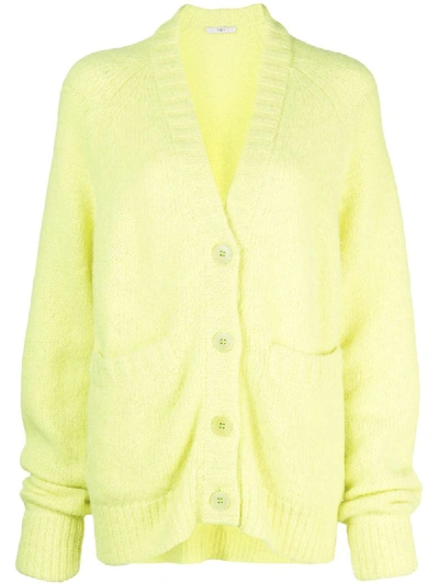 Tibi Knitted Cardigan In Yellow