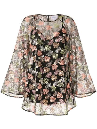 Alice Mccall Floral Print Dress In Black
