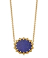 ASTLEY CLARKE GOLD VERMEIL FLORIS LAPIS LAZULI PENDANT NECKLACE,5059419157114