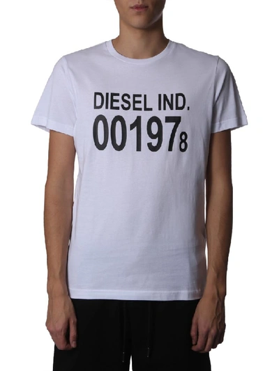 Diesel Round Neck T-shirt In White