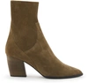 PIERRE HARDY RODEO ANKLE BOOTS,QB01/SUEDE KID OLIVE/SUEDE KID OLIVE