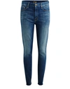 MOTHER THE HIGH WAISTED LOOKER ANKLE FRAY JEANS,1411-173/A/NRE