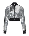 Chiara Ferragni Cropped Sequinned Jacket In Silver