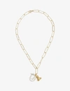 ALIGHIERI Tales Of The Sea 24k gold-plated necklace,30591315