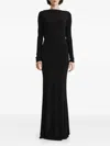 2310 Studio Cowl-back Maxi Dress In Black
