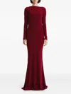 2310 Studio Cowl-back Maxi Dress In Burgundy