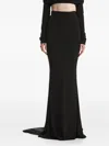 2310 Studio Draped Maxi Skirt In Black
