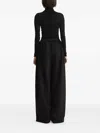 2310 Studio Elastic-waist Wide-leg Trousers In Black