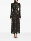 2310 Studio High-neck Midi Dress In Black
