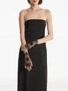 2310 Studio Lace-detailed Fringed Gloves In Black