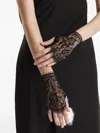 2310 Studio Lace Fingerless Gloves In Black