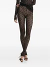 2310 Studio Lace-pattern Trousers In Black