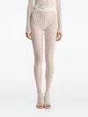2310 Studio Lace-pattern Trousers In White