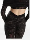2310 Studio Sequin-embellished Lace Maxi Skirt In Black
