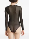 2310 Studio Sheer Panelled Bodysuit In Black