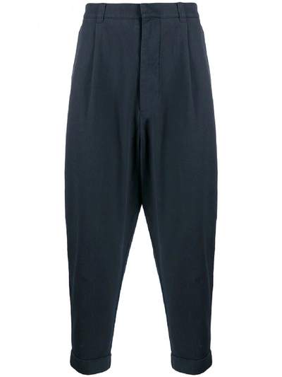 Ami Alexandre Mattiussi Oversize Fit Trousers In Blue