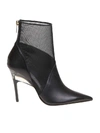JIMMY CHOO BOOT SIOUX 100 IN LEATHER AND NET,11171421