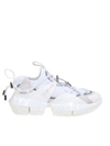 JIMMY CHOO SNEAKERS DIAMOND TRAIL / F IN STRETCH FABRIC COLOR WHITE,11171418