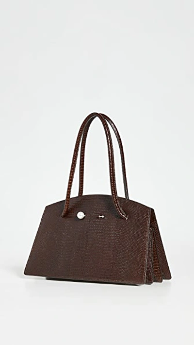 Little Liffner Mini Portfolio Bag In Dark Brown