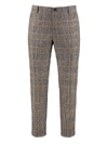 DOLCE & GABBANA PRINCE OF WALES CHECK WOOL TROUSERS,11171500