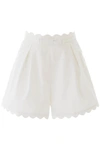 ZIMMERMANN SCALLOP SHORTS,201813DSH000004-IVORY