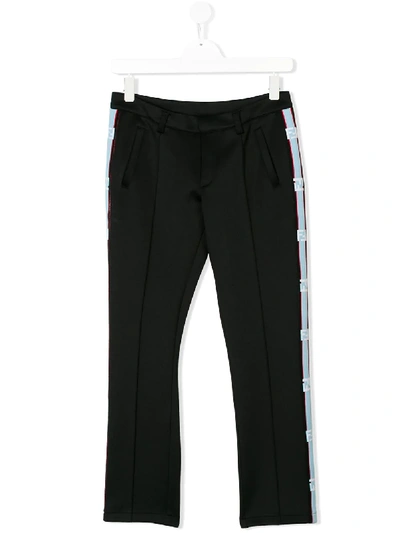Fendi Teen Tailored Trousers In Black