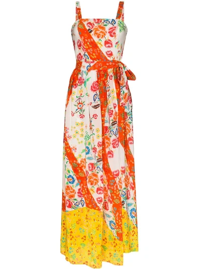 All Things Mochi Gracia Floral-print Jumpsuit In Red