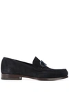 FERRAGAMO GANCINI LOGO LOAFERS