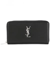 SAINT LAURENT MONOGRAM LEATHER WALLET