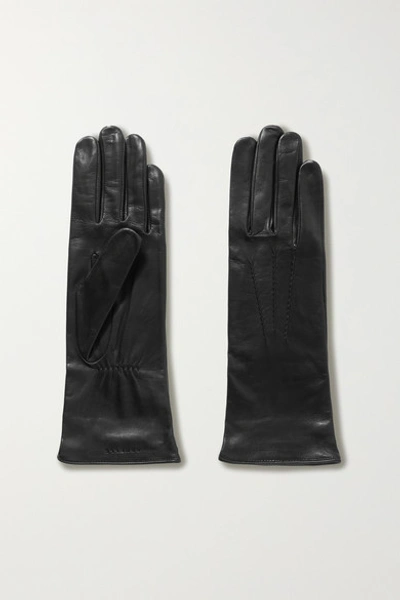 Agnelle Black Grace Leather Gloves