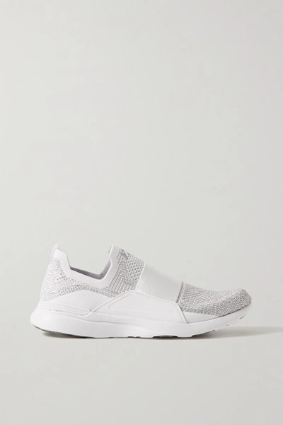 Apl Athletic Propulsion Labs Techloom Bliss Mesh And Neoprene Sneakers In White