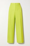 BALENCIAGA NEON TWILL STRAIGHT-LEG PANTS